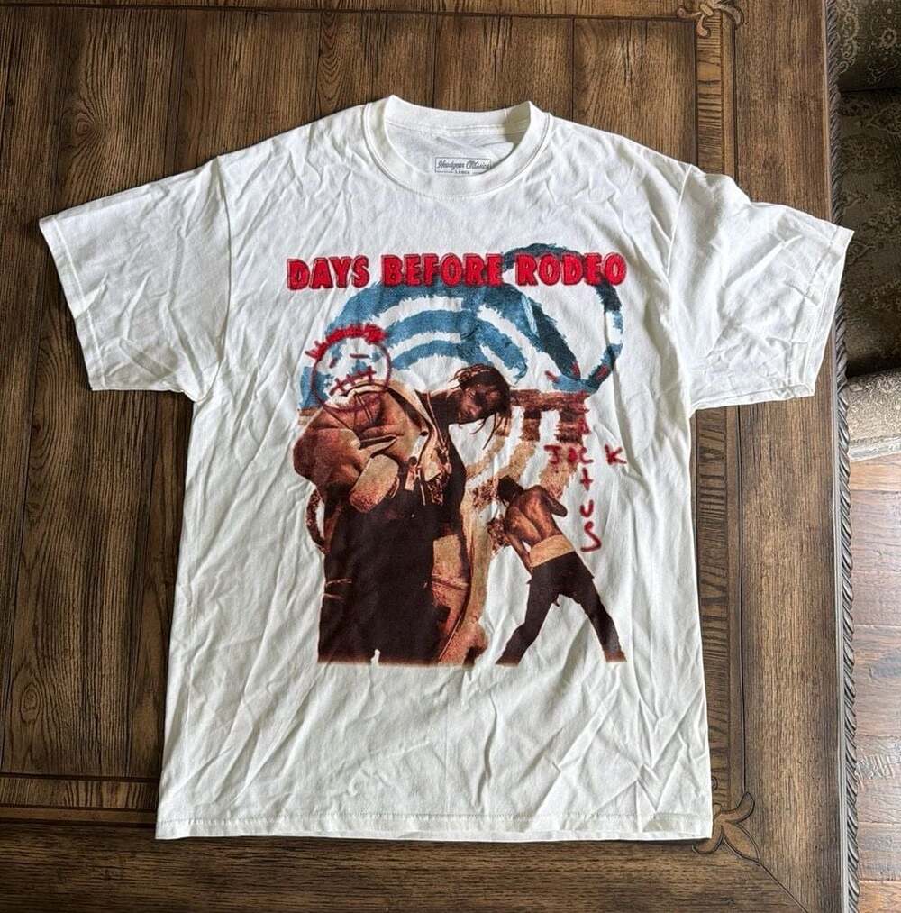Headgear Classics Travis Scott Days Before Rodeo Graphic T-Shirt Size Large